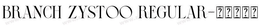 branch zystoo Regular字体转换